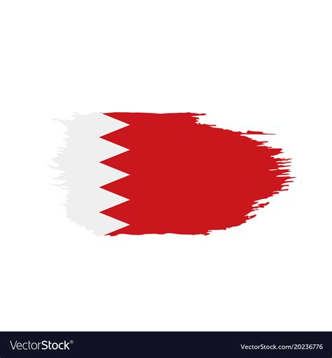 bahrain flag royalty free vector image vectorstock