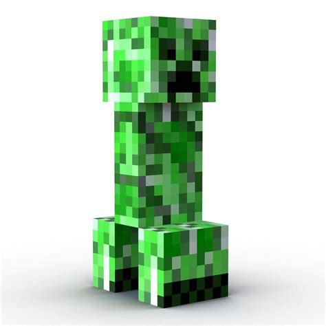 Minecraft Creeper 3d Model 19 3ds C4d Fbx Obj Max Ma Free3d