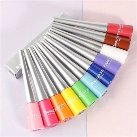 16 Colors Waterproof Glitter Metallic Liquid Eyeliner Pencil Long