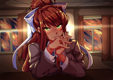 Monika Has Assumed Direct Control~ 💚💚💚 By Niseworks On Twitter Rddlc