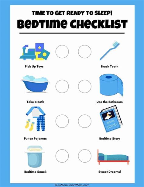 Free Bedtime Routine Chart 5 Cute Printable Bedtime Charts For Kids