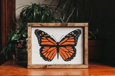 Monarch Butterfly Wood Wall Art