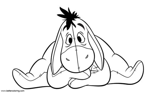 Eeyore Coloring Pages Clip Art Free Printable Coloring Pages