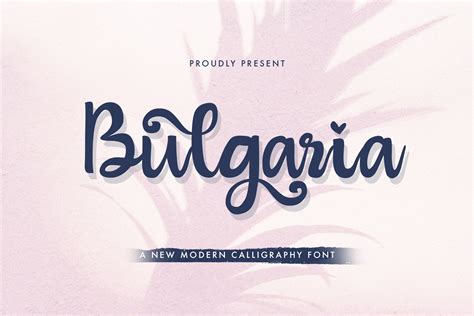 Bulgaria Modern Calligraphy Font Script Fonts Creative Market