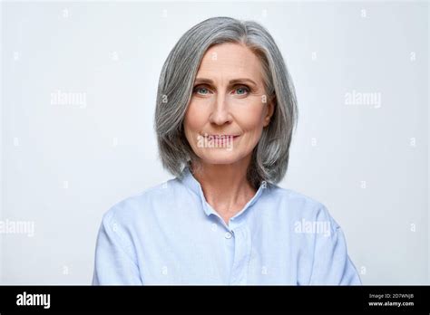 Mid Aged Woman Portrait Serious Hi Res Stock Photography And Images Alamy