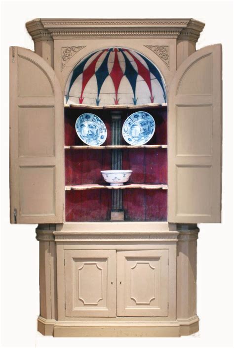 The most common antique cupboard material is wood. Antique Painted Corner Cupboard For Sale at 1stdibs