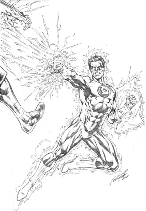 Green Lantern In Keith Glenns Commissions Comic Art Gallery Room