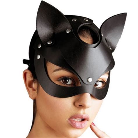 Costrittivo Maschera Donna Gatto Mask Catwoman Sex Toy Sadomaso Intimo