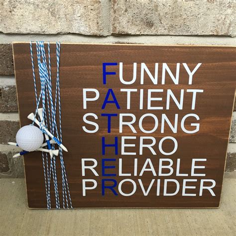 Father's day is celebrated on the third sunday of june each year. Rustic Golfer Father's Day Gift / Father of the Bride Gift ...