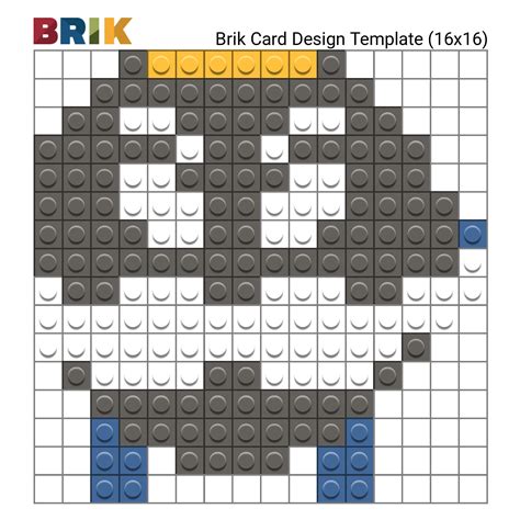 Bob Omb Pixel Art Grid