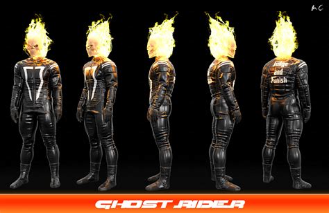 Artstation Turnaround Character Ghost Rider