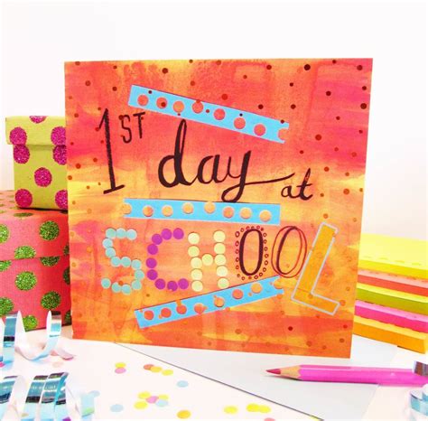 Want to become a first premier bank credit card customer? 'first Day At School' Card By Fay's Studio | notonthehighstreet.com