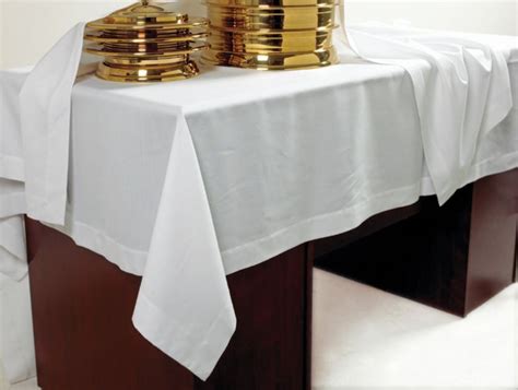 Communion Table Cover White Irish Linen Lifeway
