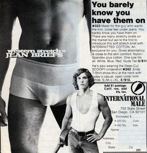 International Male 70s Mens Underwear Vintage Ads