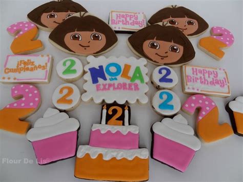 1 Dozen Custom Dora The Explorer Cookies