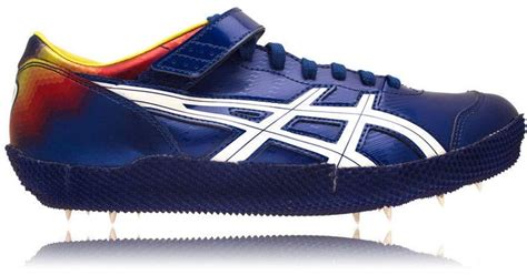 Asics Hi Jump Pro Flame High Jump Spikes In Blue For Men Lyst Uk