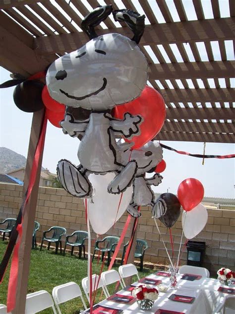 Snoopy Themed Party Snoopy Birthday Party Peanuts Birthday Peanuts