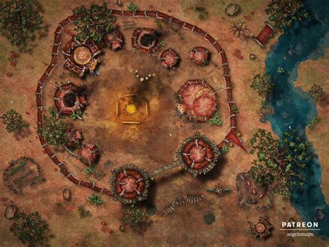 Orc Camp Angela Maps Free Static And Animated Battle Maps For Dandd