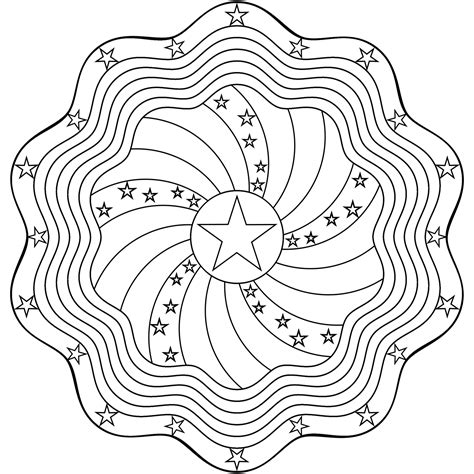 Simple Mandala Coloring Page Coloring Home