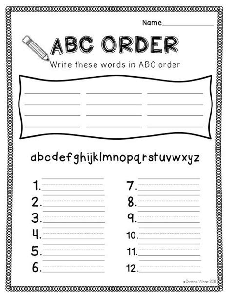 A variety of fun activity worksheets to learn and practise the english alphabet. Spelling Activities {a Freebie} - ABC order sheet ...