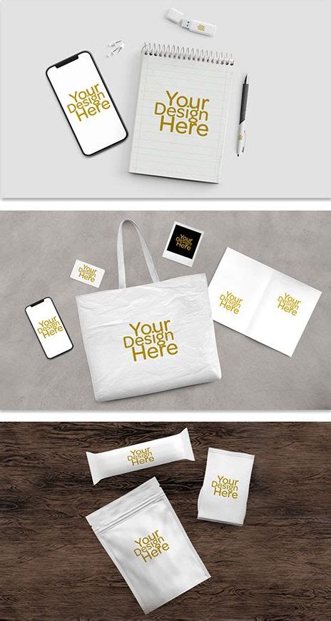 Business Collateral Merchandise Mockup Set Free Psd Templates