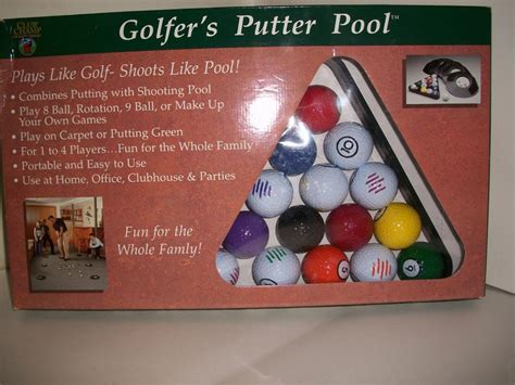 Golf Games 2 Handheld Game And Putters Pool Billiards Golf Radica Nib Ebay