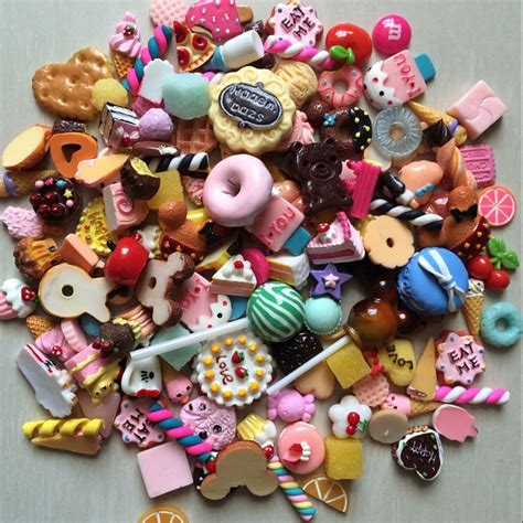 50pcslot Dolls Miniature Pretend Toy Mini Play Food Cake Biscuit