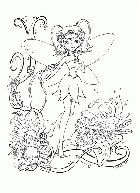 Free Fairy Coloring Pages Free Printable Download Free Fairy Coloring