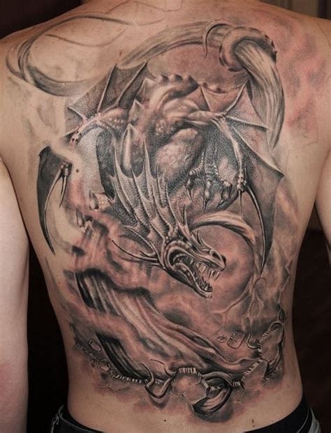 100 Dragon Back Tattoo Design Png  2023
