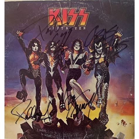 Signed Kiss Destroyer Album Cover