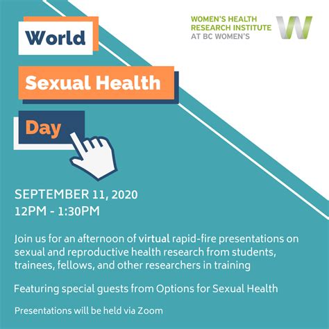World Sexual Health Day 2020 Womens Health Research Institute
