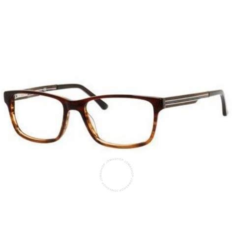 elasta men s brown rectangular eyeglass frames 11450eg70052 716737449325 eyeglasses jomashop