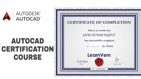 Autocad Certification Course Free Certification Course Of Autocad