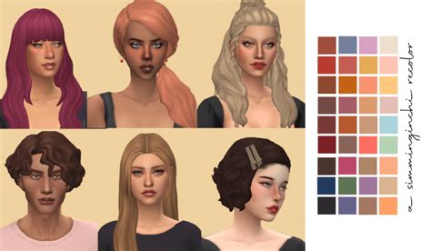 How To Recolor Cc Hair Sims 4 Tutorial Pics