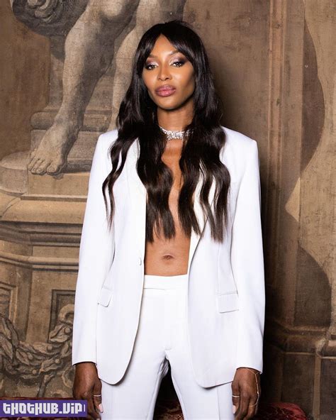 Naomi Campbell In A Jacket Worn Over Her Naked Body Photos