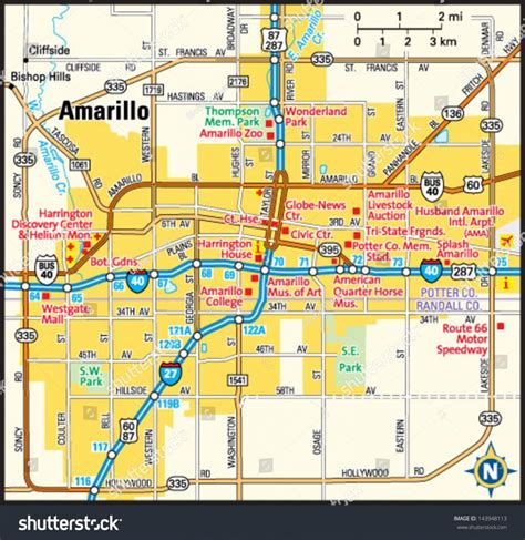 Amarillo Texas Map City Map Of Amarillo Texas Printab
