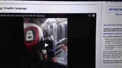 Man Smacks Woman On Ny Subway F Train Youtube