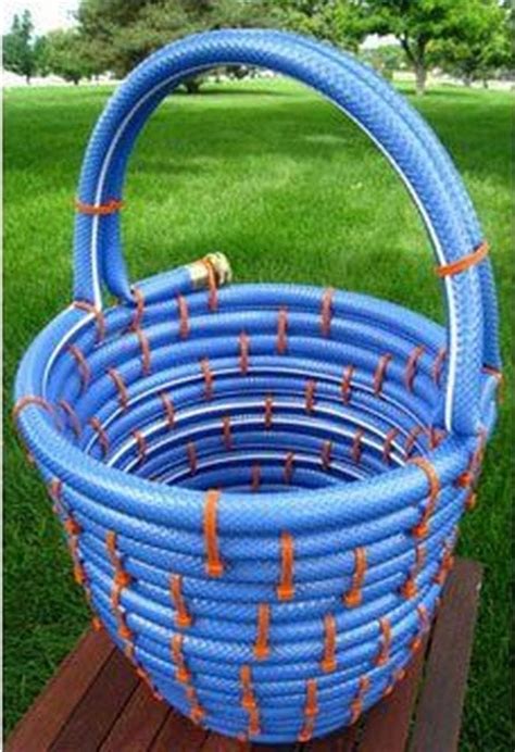 Transforming A Garden Hose Into A Basket Awesome Way To Upcycle An
