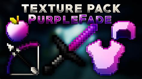 Minecraft Texture Pack Pvp Purple Fade 32x 18 19 110 Youtube