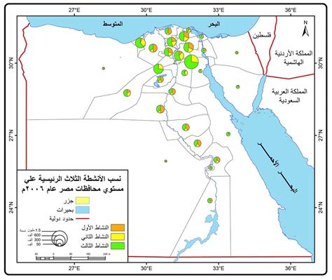 خرائط السكان في جمهورية مصر العربية بجودة عالية ، خرائط التوزيعات البشرية كوكب المنى
