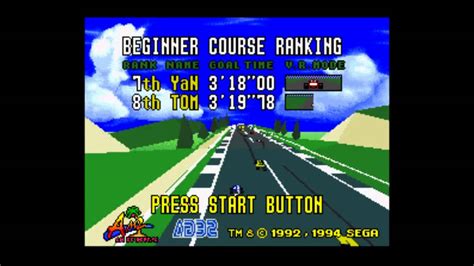 Virtua Racing Sega Genesis Intro Youtube