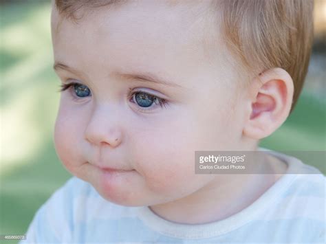 Blue Eyed Baby Boy With Cute Face Stock Photo Getty Images