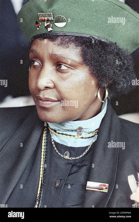 winnie mandela wife of jailed anc leader nelson mandela is shown in oct 1989 ap photo john