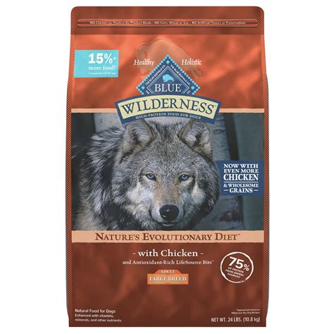 Blue Buffalo Wilderness Large Breed Dog Food 24 Lb Food And Treats