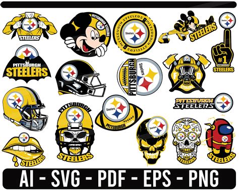 Pittsburgh Steelers SVG NFL sports Logo Football cut file for | Etsy