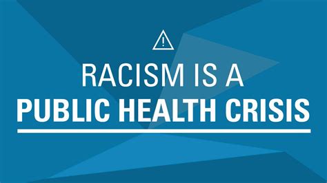 Racism Is A Public Health Crisis Youtube