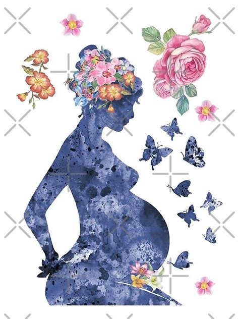 Pregnancy Pregnant Woman Watercolor Pregnancy Watercolor Pregnant Woman Pregnancy Print