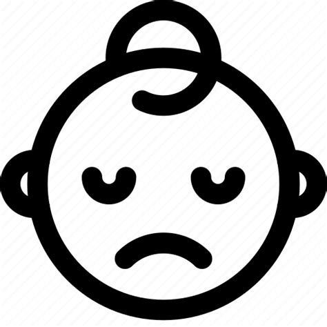 Sad Baby Emoticons Smiley People Icon Download On Iconfinder