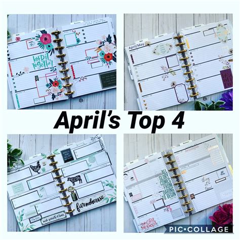 Aprils Beautiful Top Happy Planner Layouts Happy Planner Layout