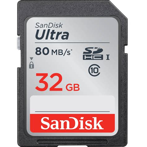 Sandisk 32gb Ultra Uhs I Sdhc Memory Card Sdsdunc 032g Gn6in Bandh